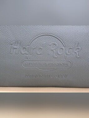 Hard Rock Hotel & Casino Atlantic City Black Pebbled Duffle Bag- New Without Tag